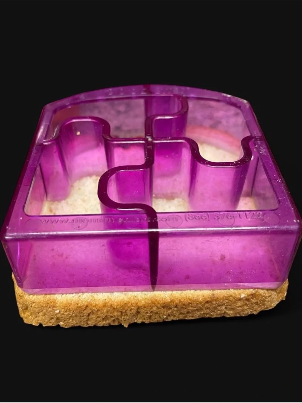 Kids Sandwich, Food, Cookie Cutter Set - Yellow Star, Purple Puzzle, Red Car